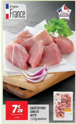 SAUTÉ DE PORC SANS OS NETTO