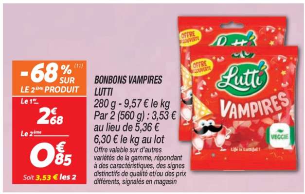 BONBONS VAMPIRES LUTTI