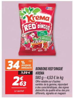 Bonbons Red'dingue Krema