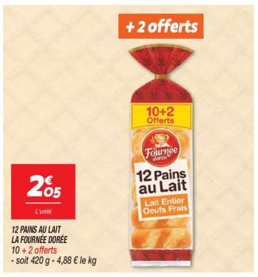 12 pains au lait