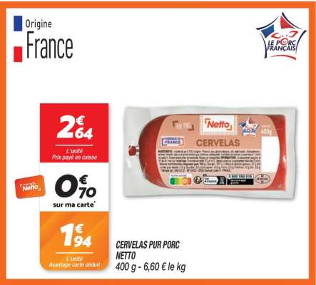 Cervelas Pur Porc Netto