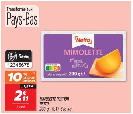 Mimolette Portion