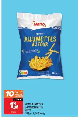 Frites Allumettes au Four Surgelées