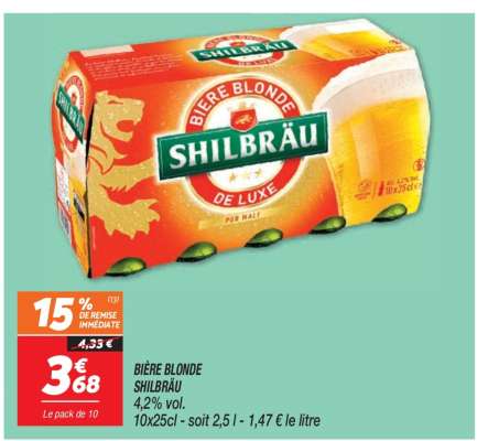 BIÈRE BLONDE SHILBRÄU