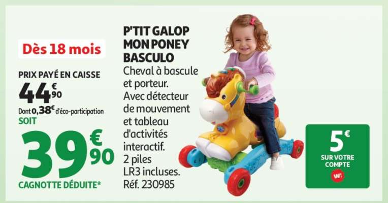 P'tit Galop, Mon Poney Basculo