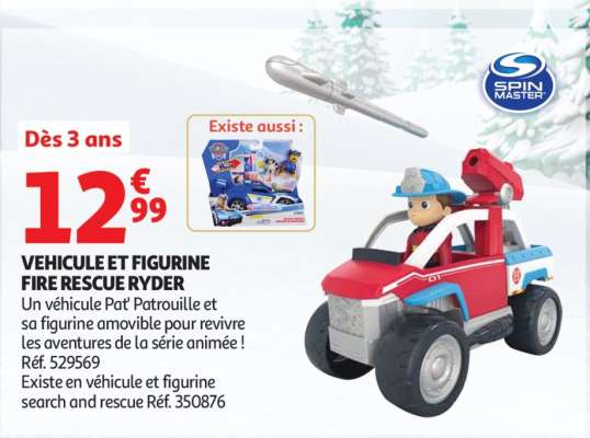 VEHICULE ET FIGURINE FIRE RESCUE RYDER