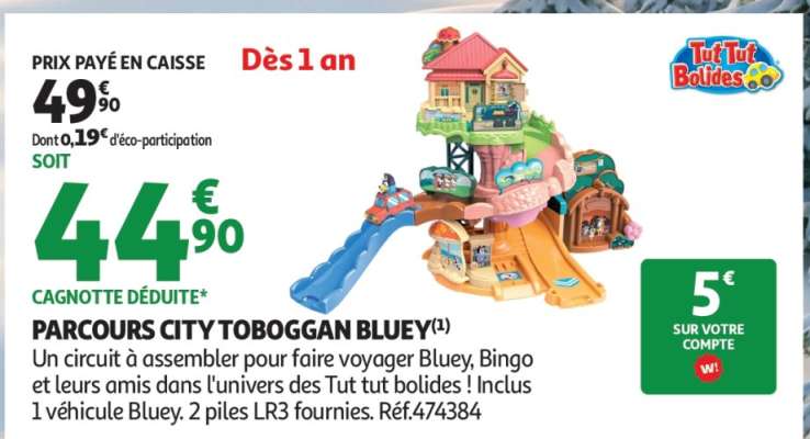 PARCOURS CITY TOBOGGAN BLUEY