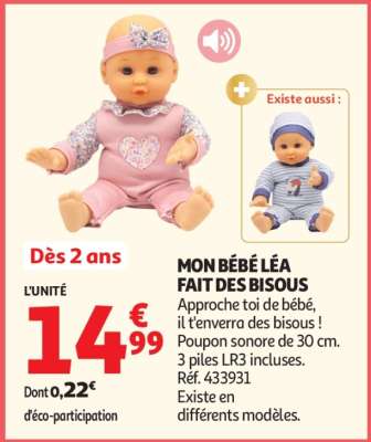 MON BÉBÉ LÉA FAIT DES BISOUS