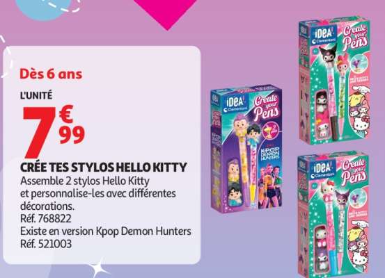 CRÉE TES STYLOS HELLO KITTY