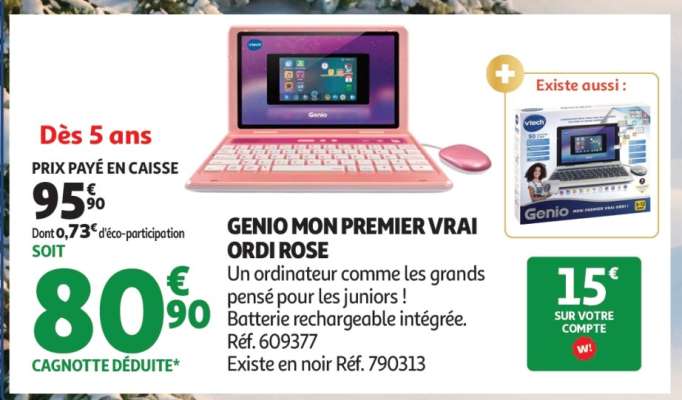 GENIO MON PREMIER VRAI ORDI ROSE
