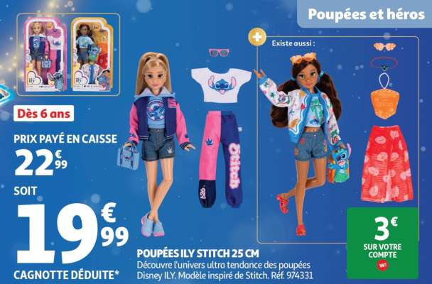 POUPÉES ILY STITCH 25 CM