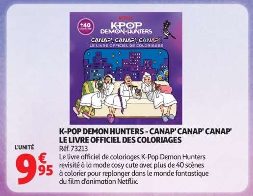 K-POP DEMON HUNTERS - CANAP' CANAP' CANAP' LE LIVRE OFFICIEL DES COLORIAGES