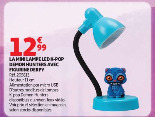 LA MINI LAMPE LED K-POP DEMON HUNTERS AVEC FIGURINE DERPY