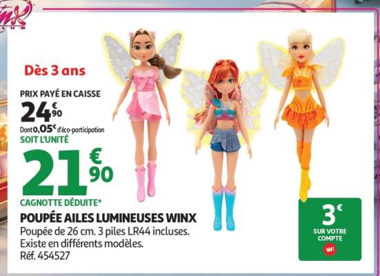 POUPÉE AILES LUMINEUSES WINX