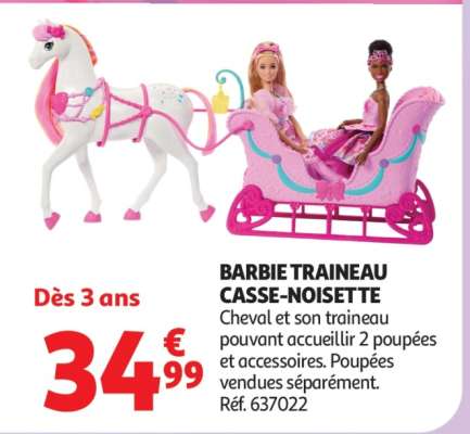 BARBIE TRAINEAU CASSE-NOISETTE