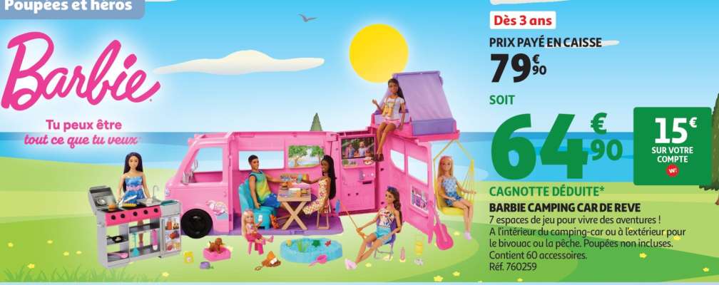Barbie camping-car de rêve