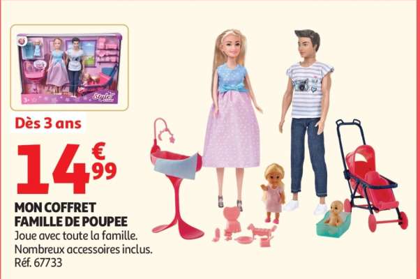MON COFFRET FAMILLE DE POUPÉE