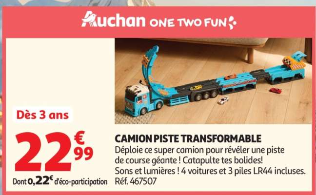 CAMION PISTE TRANSFORMABLE