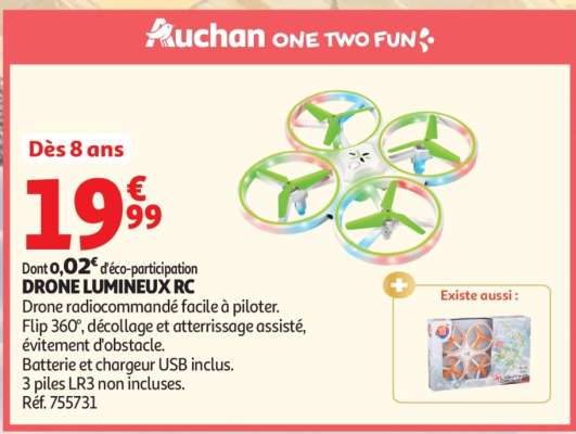 DRONE LUMINEUX RC