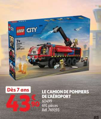 LE CAMION DE POMPIERS DE L'AÉROPORT