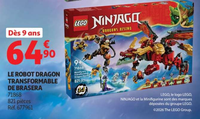 LE ROBOT DRAGON TRANSFORMABLE DE BRASERA