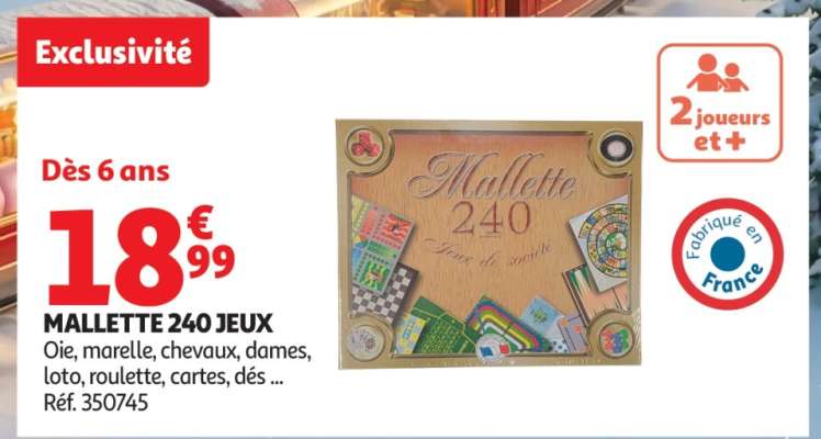 MALLETTE 240 JEUX