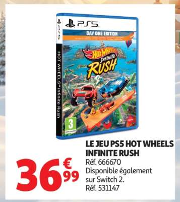 LE JEU PS5 HOT WHEELS INFINITE RUSH