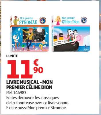 LIVRE MUSICAL - MON PREMIER CÉLINE DION