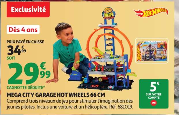 MEGA CITY GARAGE HOT WHEELS 66 CM