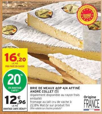 BRIE DE MEAUX AOP 4/4 AFFINÉ ANDRÉ COLLET