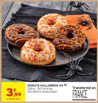 DONUTS HALLOWEEN X4