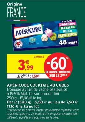 APÉRICUBE COCKTAIL 48 CUBES
