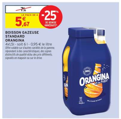 Boisson Gazeuse Standard Orangina