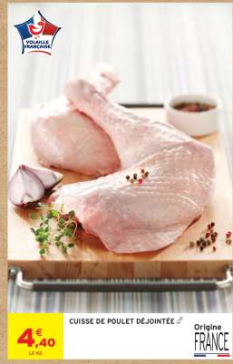 CUISSE DE POULET DÉJOINTÉE