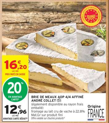 BRIE DE MEAUX AOP 4/4 AFFINÉ ANDRÉ COLLET