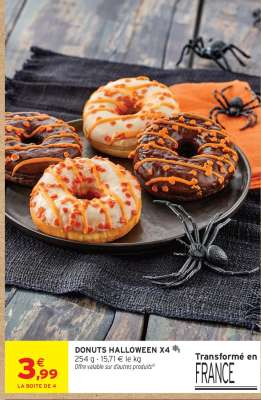DONUTS HALLOWEEN X4