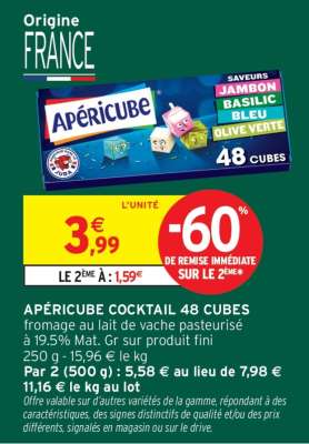 APÉRICUBE COCKTAIL 48 CUBES