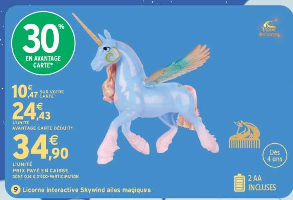 Licorne interactive Skywind ailes magiques
