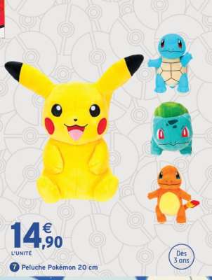 Peluche Pokémon 20 cm