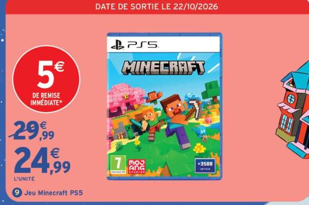 Jeu Minecraft PS5