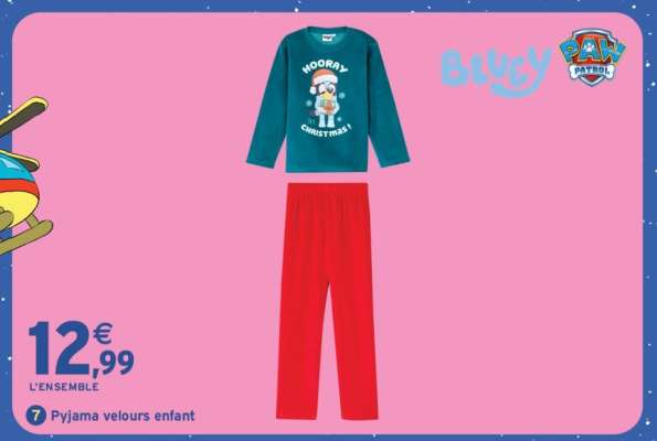 Pyjama Velours Enfant