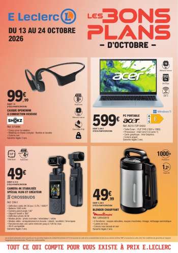 Catalogue E.Leclerc - 13/10/2026 - 24/10/2026.