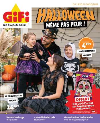 Catalogue GiFi - 13/10/2026 - 26/10/2026.
