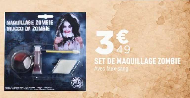 SET DE MAQUILLAGE ZOMBIE