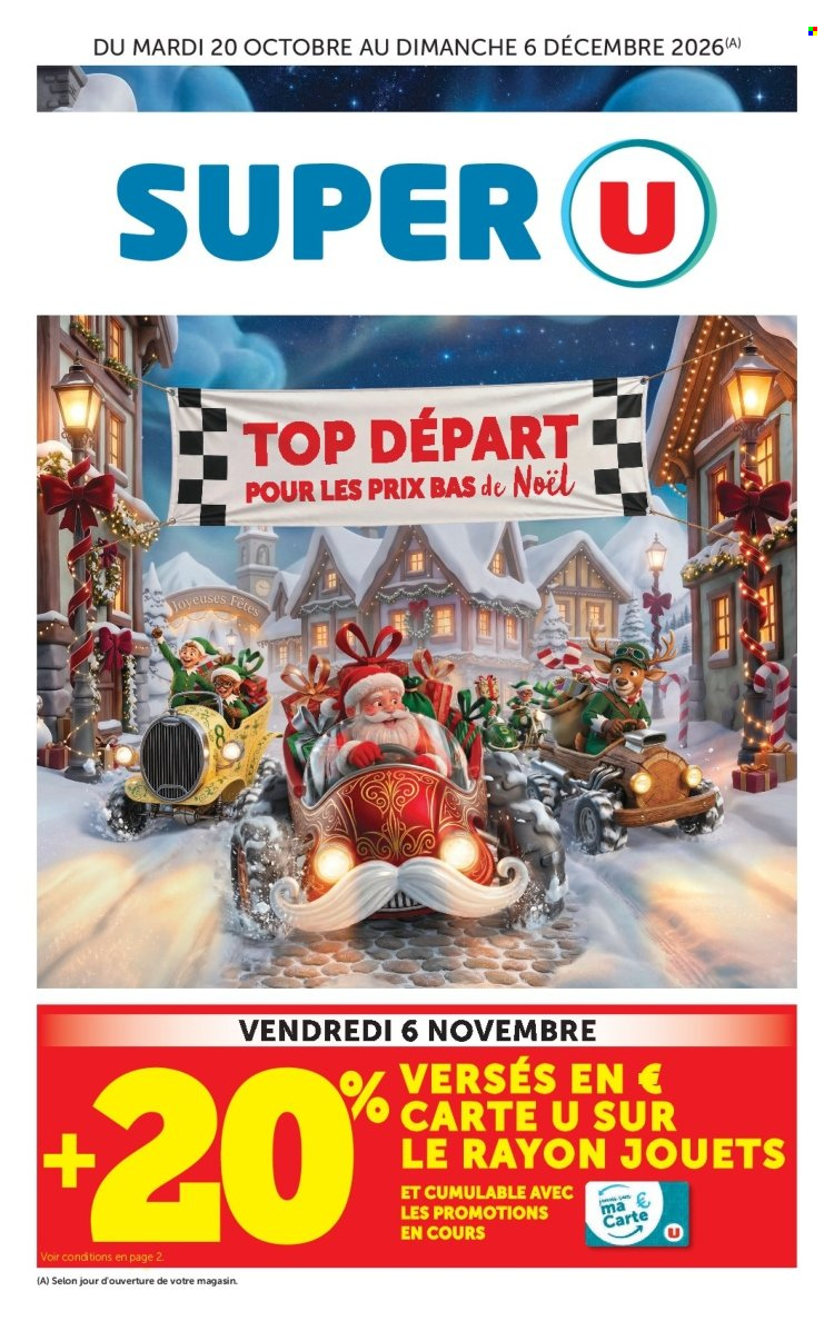 Catalogue SUPER U - 20/10/2026 - 06/12/2026. Page 1