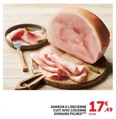 Jambon à l'ancienne cuit avec couenne Domaine Picard