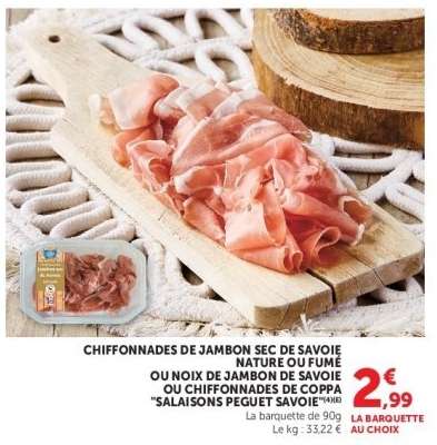 Chiffonnades de Jambon Sec de Savoie