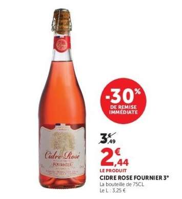CIDRE ROSE FOURNIER 3°
