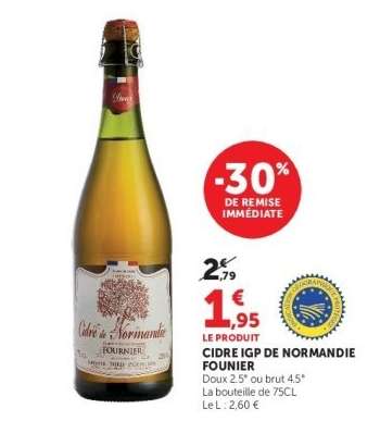 CIDRE IGP DE NORMANDIE FOURNIER