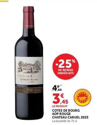 Cotes de Bourg AOP Rouge Chateau Caruel 2023